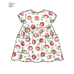 Babytøj  Pigetøj snitmønster 8304 simplicity