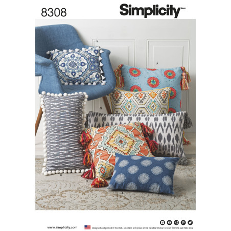 Puder snitmønster 8308 Simplicity