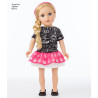 Dukketøj til  45,5 cm dukke snitmønster 8315 Simplicity