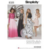 Nederdel ,  blonde top og halterneck top  snitmønster 8328 Simplicity