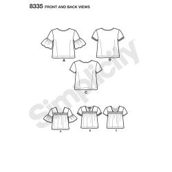 Sommerbluse snitmønster 8335 Simplicity