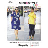 Sommerkjole og bluse m/åben skulder MimiGstyle  også plusmode snitmønster 8341 Simplicity