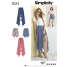 Shorts-og nederdel snitmønster 8343 Simplicity