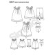 Børnetøj kjole,leggings og kanin snitmønster 8347 Simplicity