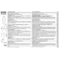 Tasker flere størrelser snitmønster 8356 Simplicity