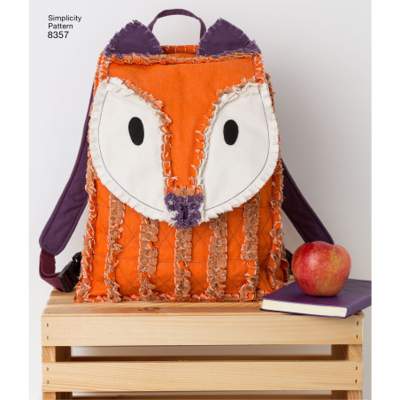 Rygsæk og indkøbsnet snitmønster 8357 Simplicity
