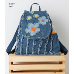 Rygsæk og indkøbsnet snitmønster 8357 Simplicity