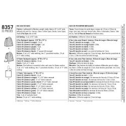 Rygsæk og indkøbsnet snitmønster 8357 Simplicity