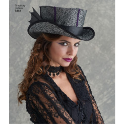 Hatte i 3 størrelser snitmønster 8361 Simplicity