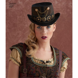 Hatte i 3 størrelser snitmønster 8361 Simplicity