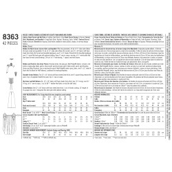 Fantasi kostume  voksen snitmønster 8363 Simplicity