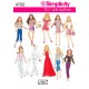 Tøj til Barbie dukke snitmønster 4702 Simplicity