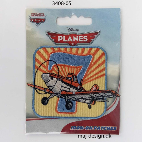 Disney Dusty Mark Flyver broderet strygemærke 6,5 x 6,5