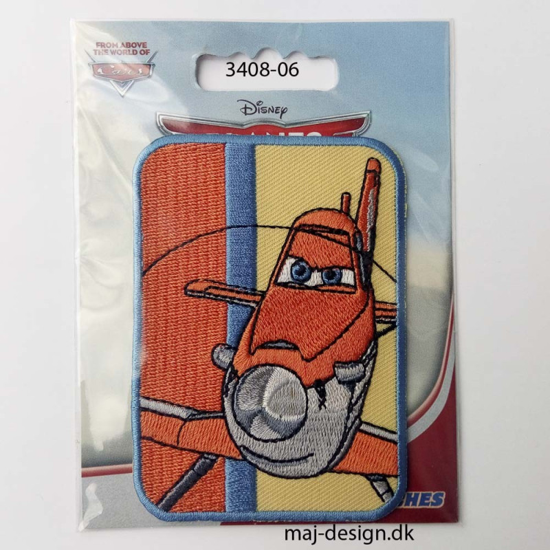 Disney Dusty Mark Flyver broderet strygemærke 6,5 x 6,5