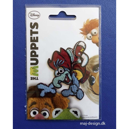 Gonzo muppet show Broderet strygemærke 6,5x8,5 cm