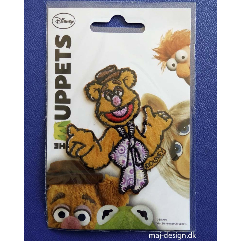 Fozzie Muppet show Broderet strygemærke 8x7 cm