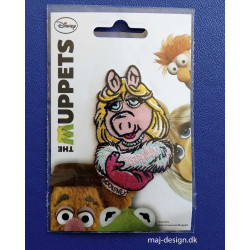 Miss Piggy Muppet show Broderet strygemærke 8x5cm