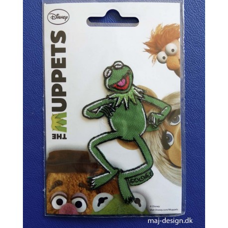 Kermit Muppet show Broderet strygemærke 9,5 x 6 cm