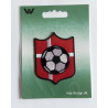 Skjold m/fodbold broderet strygemærke  6,5x6 cm