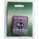 Broderet strygemærke Robot 4,5x5 cm