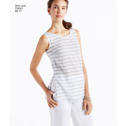 Strandkjole, bukser og tørklæde New look snitmønster easy