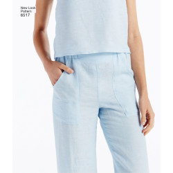 Strandkjole, bukser og tørklæde New look snitmønster easy