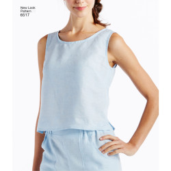 Strandkjole, bukser og tørklæde New look snitmønster easy