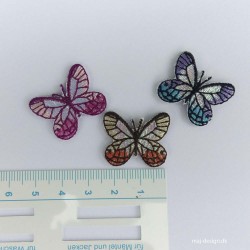 Små sommerfugle 3 stk.pr.kort strygemærker