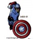 Captain America broderede strygemærke