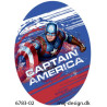 Captain America strygemærke ovalt 11 x 8 cm