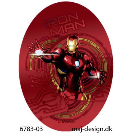 Iron Man printet strygemærke