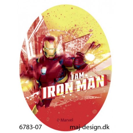 Iron Man printet strygemærke