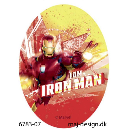 Iron Man printet strygemærke