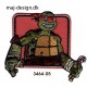 Teenage Mutant Ninja Turtles strygemærke 6 x 6 cm