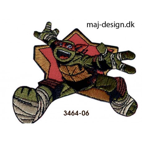 Teenage Mutant Ninja Turtles strygemærke 7 x 8,5 cm
