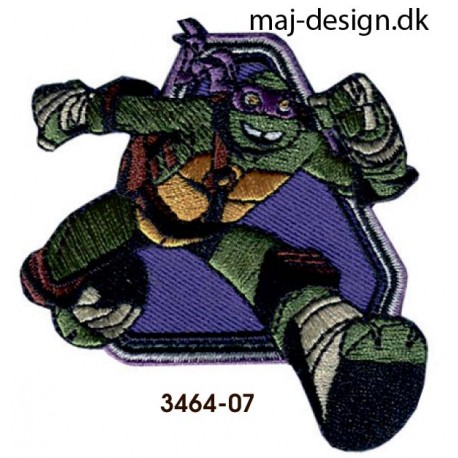 Teenage Mutant Ninja Turtles strygemærke 7 x 7,5 cm
