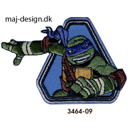 Teenage Mutant Ninja Turtles strygemærke 8,5 x 6 cm