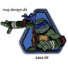 Teenage Mutant Ninja Turtles strygemærke 8,5 x 6 cm