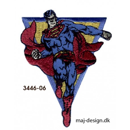 Superman strygemærke 6,5 x 8,5 cm