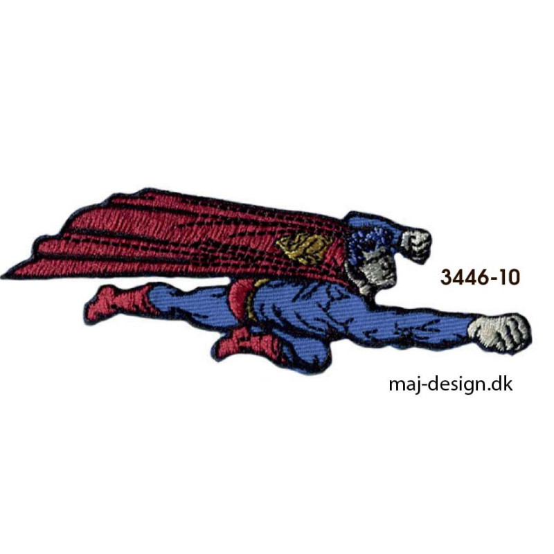 Superman strygemærke 10 x 3 cm Superman strygemærke 10 x 3 cm
