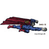 Superman strygemærke 10 x 3 cm