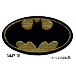 Batman logo strygemærke 8 x 4 cm