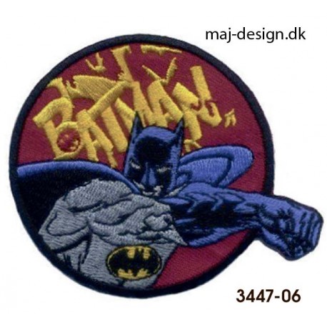 Batman strygemærke Ø 6,5 cm