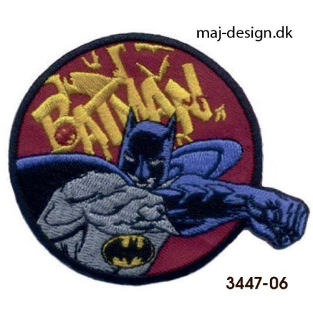 Batman strygemærke Ø 6,5 cm