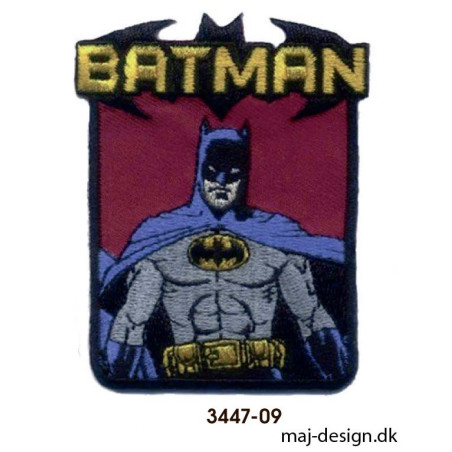 Batman strygemærke 6 x 8 cm