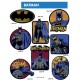 Stort Batman logo strygemærke 20 x 11 cm