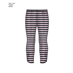 Kjole og leggings pigetøj New look snitmønster 6538