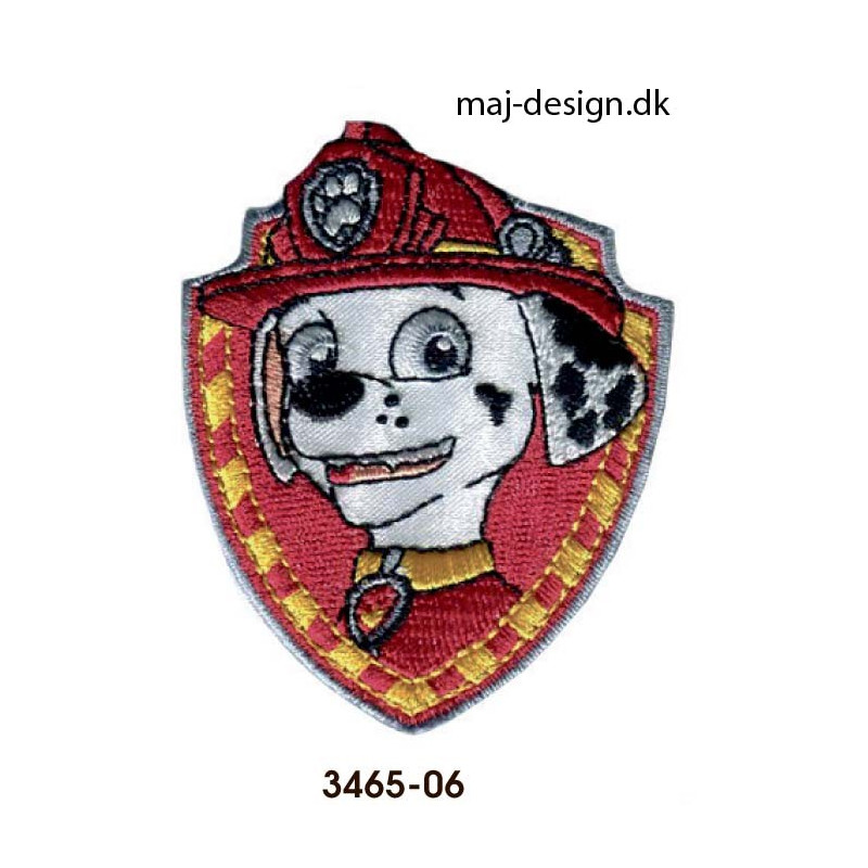 Marshall Paw Patrol broderet strygemærke 5,5 x 7cm