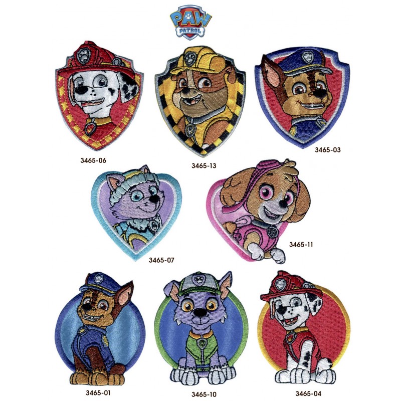 Chase Paw Patrol broderet