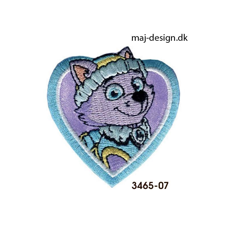 Paw Patrol broderet strygemærke 6 x 6 cm Paw Patrol broderet strygemærke 6 x 6 cm